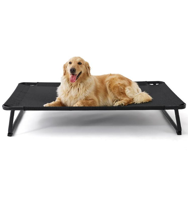 Valuxe Made4Pets Cooling Elevated Dog Bed - Portable Raised Cot with Washable Mesh & No-Slip Feet for Indoor & Outdoor Comfort