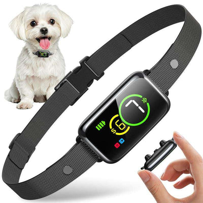 Bark Collar, Dog Bark Collar for Small Medium Mini Dogs, Automatic Stop Bark Collar, Safe Humane Barking Collar with 4 Effective Modes Beep Vibration & 7 Adjustable Sensitivities, Black