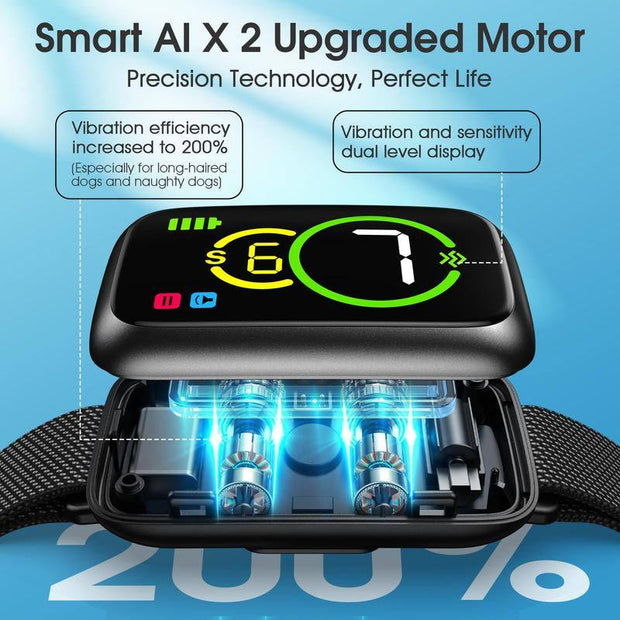 Bark Collar, Dog Bark Collar for Small Medium Mini Dogs, Automatic Stop Bark Collar, Safe Humane Barking Collar with 4 Effective Modes Beep Vibration & 7 Adjustable Sensitivities, Black