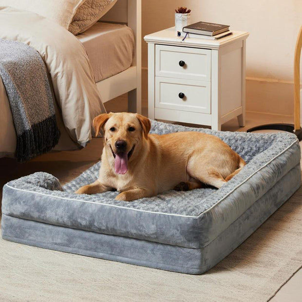 Luxury Orthopedic Dog Bed for Large Breeds - Washable, Waterproof, Non-Skid Couch Sofa for Ultimate Pet Comfort