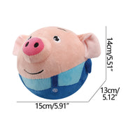 Dog Toy,Interactive Dog Toy Ball,Bouncing Rabbit Interactive Electronic Pet Plush Pet Toy with Sound,Dog Squeaky Toys for Aggressive Chewing,60 Song Music Durable Dog Squeaker, Durable Interactive Toy