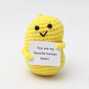Positive Energy Crochet Potatoes Doll Crochet Vegetable Fruit Pickle Mini Gift Handmade Knitted Duck Ornament Home Room Decor