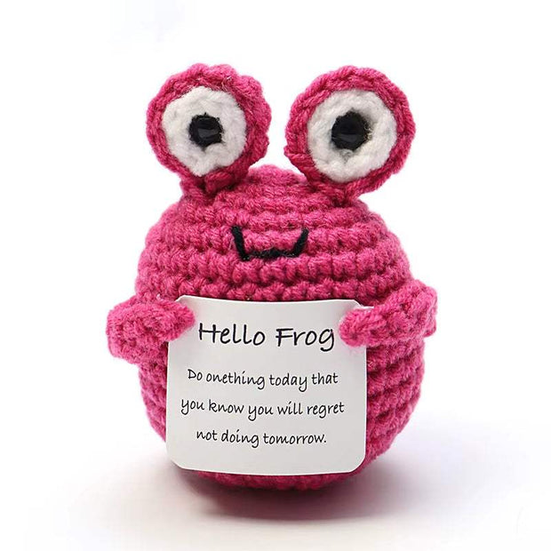 Positive Energy Crochet Potatoes Doll Crochet Vegetable Fruit Pickle Mini Gift Handmade Knitted Duck Ornament Home Room Decor