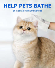 Cleaning Wipes Gloves for Dog and Cat,Pet Bathing Wipes Cleaning & Deodorizing,Dog Wipes for Body Paws Butt Daily Care,Cat Groom