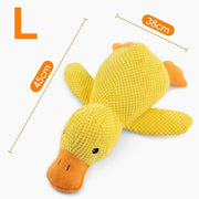 Cartoon Yellow Duck Dog Toy S/M/L Plush Companion Sleeping Ducks Bite Resistant Teeth Grinding Sound Relief Duck Sound Pet Toys