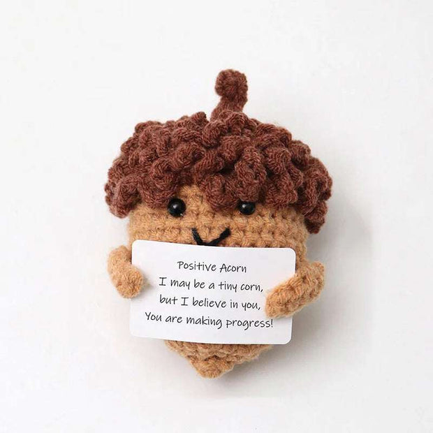 Positive Energy Crochet Potatoes Doll Crochet Vegetable Fruit Pickle Mini Gift Handmade Knitted Duck Ornament Home Room Decor