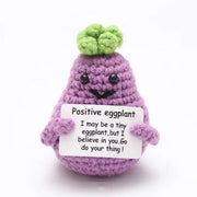 Positive Energy Crochet Potatoes Doll Crochet Vegetable Fruit Pickle Mini Gift Handmade Knitted Duck Ornament Home Room Decor