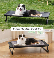 Valuxe Made4Pets Cooling Elevated Dog Bed - Portable Raised Cot with Washable Mesh & No-Slip Feet for Indoor & Outdoor Comfort