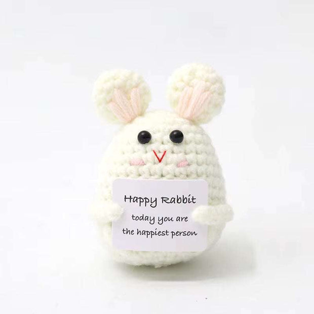 Positive Energy Crochet Potatoes Doll Crochet Vegetable Fruit Pickle Mini Gift Handmade Knitted Duck Ornament Home Room Decor