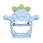 Razbaby Razberry Grip Silicone Teether Toy for 3M+ Babies & Infants - Drop Resistant, Non-Toxic, Multi-Textured Design for Front and Back Teeth