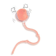 SPOVEN Interactive Cat & Dog Toys - USB Rechargeable Fast Rolling Ball with Bird Chirping & Light - Anti-Depression Pet Fun Gift - Red Color - 6.3X6.0X5.0Cm