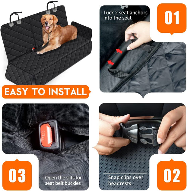 Dog Car Seat Cover Waterproof Non-Slip for Cars