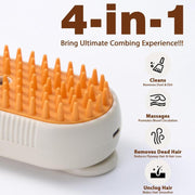 Cat Steam Brush, 2025 New Pet Steam Grooming Comb, 3 in 1 Cat Steam Brush, Suitable for Cats and Dogs Pet Steam Brush Dog Steam Brush Fur Removal Tool