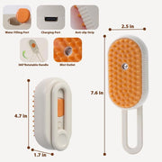 Cat Steam Brush, 2025 New Pet Steam Grooming Comb, 3 in 1 Cat Steam Brush, Suitable for Cats and Dogs Pet Steam Brush Dog Steam Brush Fur Removal Tool