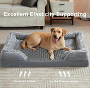 Luxury Orthopedic Dog Bed for Large Breeds - Washable, Waterproof, Non-Skid Couch Sofa for Ultimate Pet Comfort