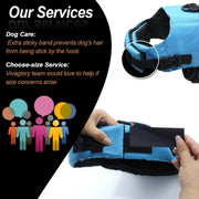 Rip Stop Dog Life Vest, Swimming Vest with Handle, Buoyancy for Doggy Puppy, Dog Life Jacket for Swimming & Boating, M, Blue