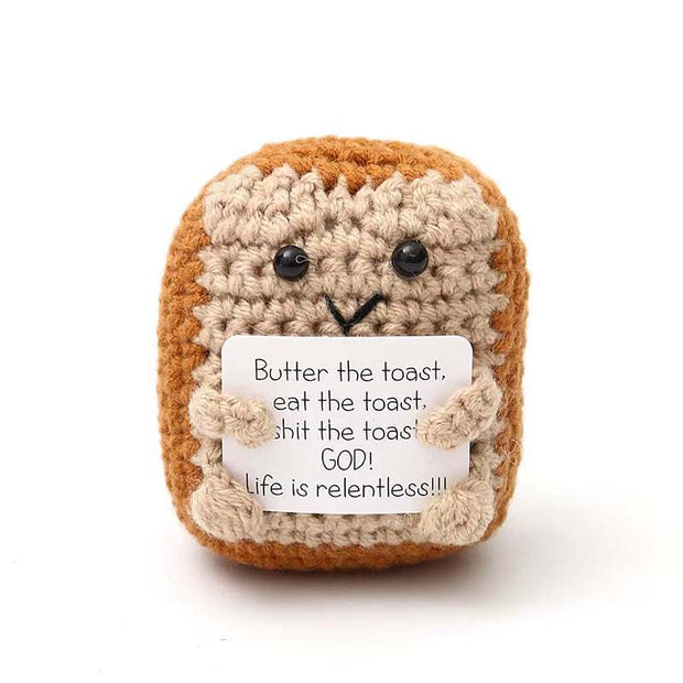Positive Energy Crochet Potatoes Doll Crochet Vegetable Fruit Pickle Mini Gift Handmade Knitted Duck Ornament Home Room Decor